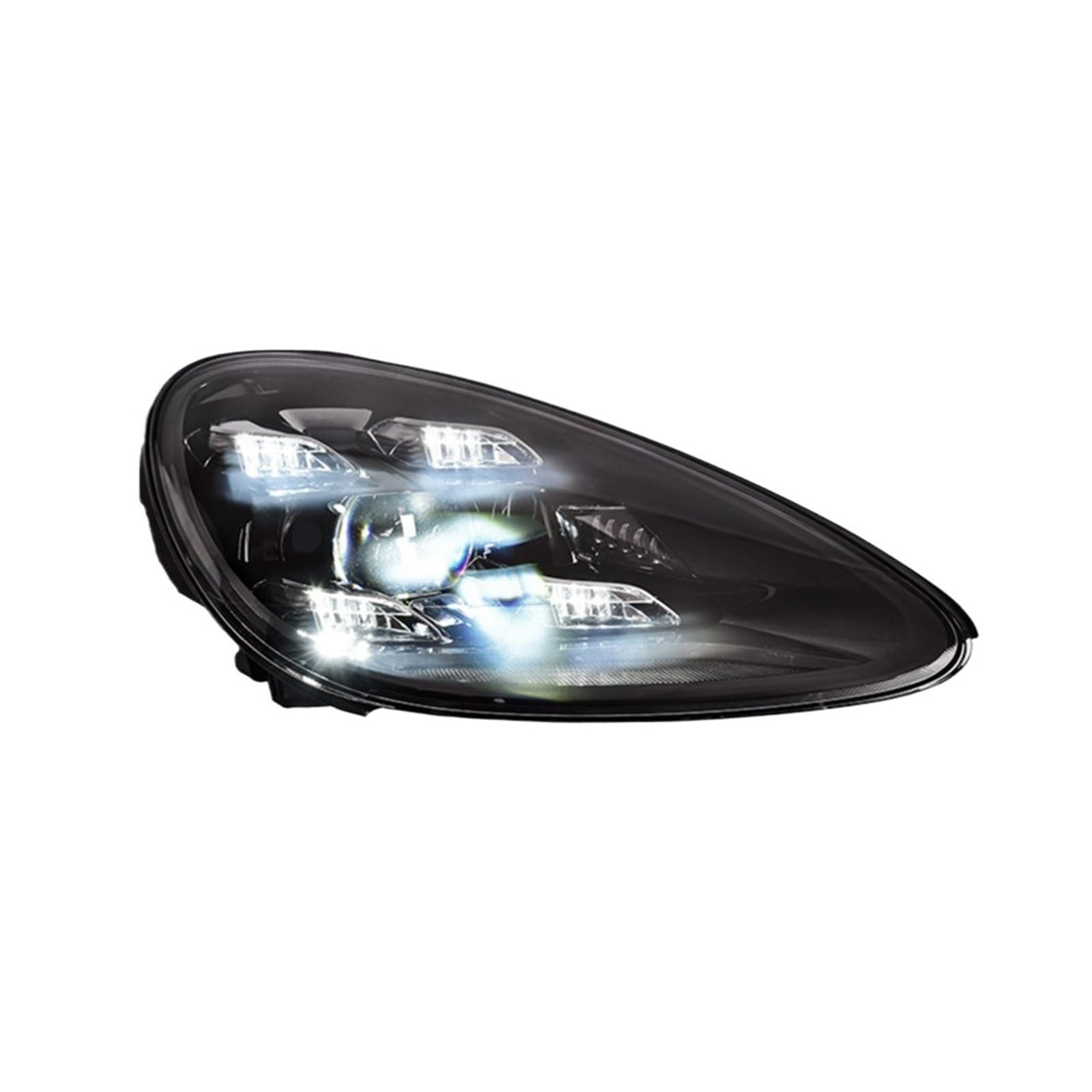 2 luci anteriori compatibili con i fari Porsche Cayenne 2011-2018, aggiornamento auto 2021, accessori per fari DRL completi(11-14_ORIGINAL WITH AFS)