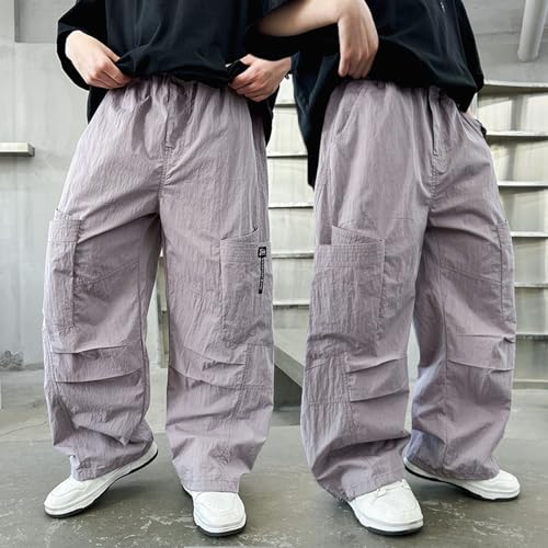 Boys Casual Pants Comfortable Elastic Waist Trousers for Children Summer Leisure Outdoor Activities Ages 4-123