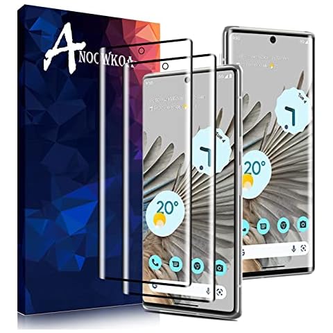 Anoowkoa [2 Pack]0.26mm Premium Compatible with Google Pixel 7 Pro Screen Protector Tempered Glass Film Guard Cover-Genuine Glass-One-Push Super Easy Installation Cover