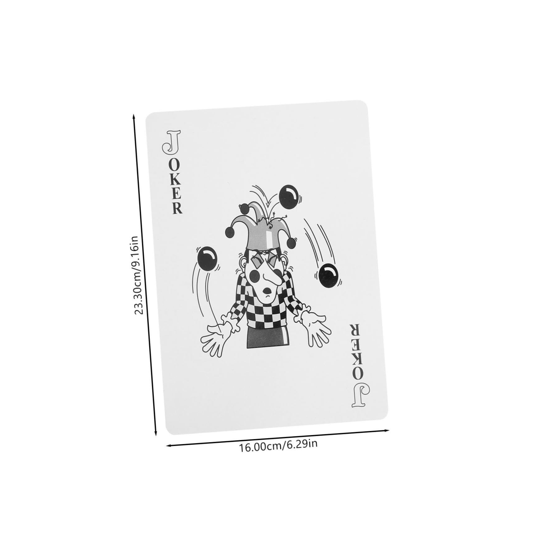 Juego de Cartas de Póker Gigante para Adultos, Cartas de Papel Fáciles de Guardar y Llevar, Ideales para Juegos de Mesa y Viajes, 1 Set