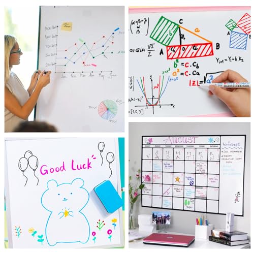 colpart Dry Erase Markers Bullet Tip - Pack Of 72 Pack Whiteboard Markers Bulk With Low Odor White Board Markers Dry Erase For School, Office, Home, Work On White Board & Calendar, Refrigerator by colpart - Image 6