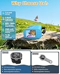 Microscope for Kids, 4K 2.4" IPS Screen 1000X Handheld Portable Digital Microscope, 2000mAh Battery Kids Outdoor Toys STEM Educational Science Kit with 12 Slides, Gift for Boys Girls Ages 4-12