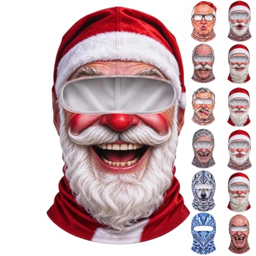 Ski Mask for Men,Old Man Ski Mask 3D Printed Full Face Balaclava,D_01 - image 1