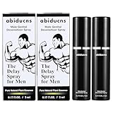 abiducns Delay Spray for Men,Effectively Enhanced Extends Men's Time and Enhances Comfort 0.17fl oz 50 Pumps (Pack of 2)