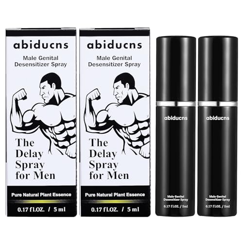 abiducns Delay Spray for Men,Effectively Enhanced Extends Men's Time and Enhances Comfort 0.17fl oz 50 Pumps (Pack of 2)