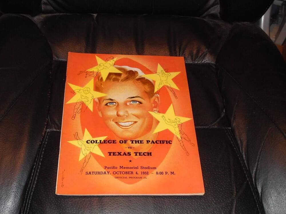 1952 TEXAS TECH AT COP FOOTBALL PROGRAM EX-MINT