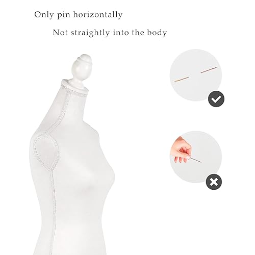 Miniatura 4 de Forma de vestido de maniquí, cuerpo de maniquí femenino Torso de 60 a 67 pulgadas de altura ajustable, cuerpo de mujer Torso de ropa Maniquí con