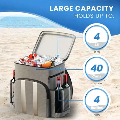 Cooler Backpack-54 Can Cooler Bag - 24 Hours Cooling - Beach Camping Cooler Backpack-Cooler-Picnic Basket-Backpack Cooler2