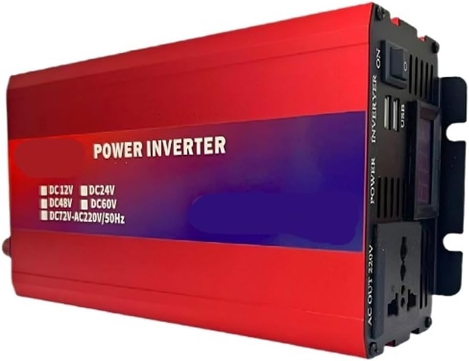 4000W 5000W 5500W Dual-Voltage High-Power Solar Car Inverter Outdoor and Home Power Boost Converter 220(5500Wfoot1200WLCDdisplay12V/24VTO220V)