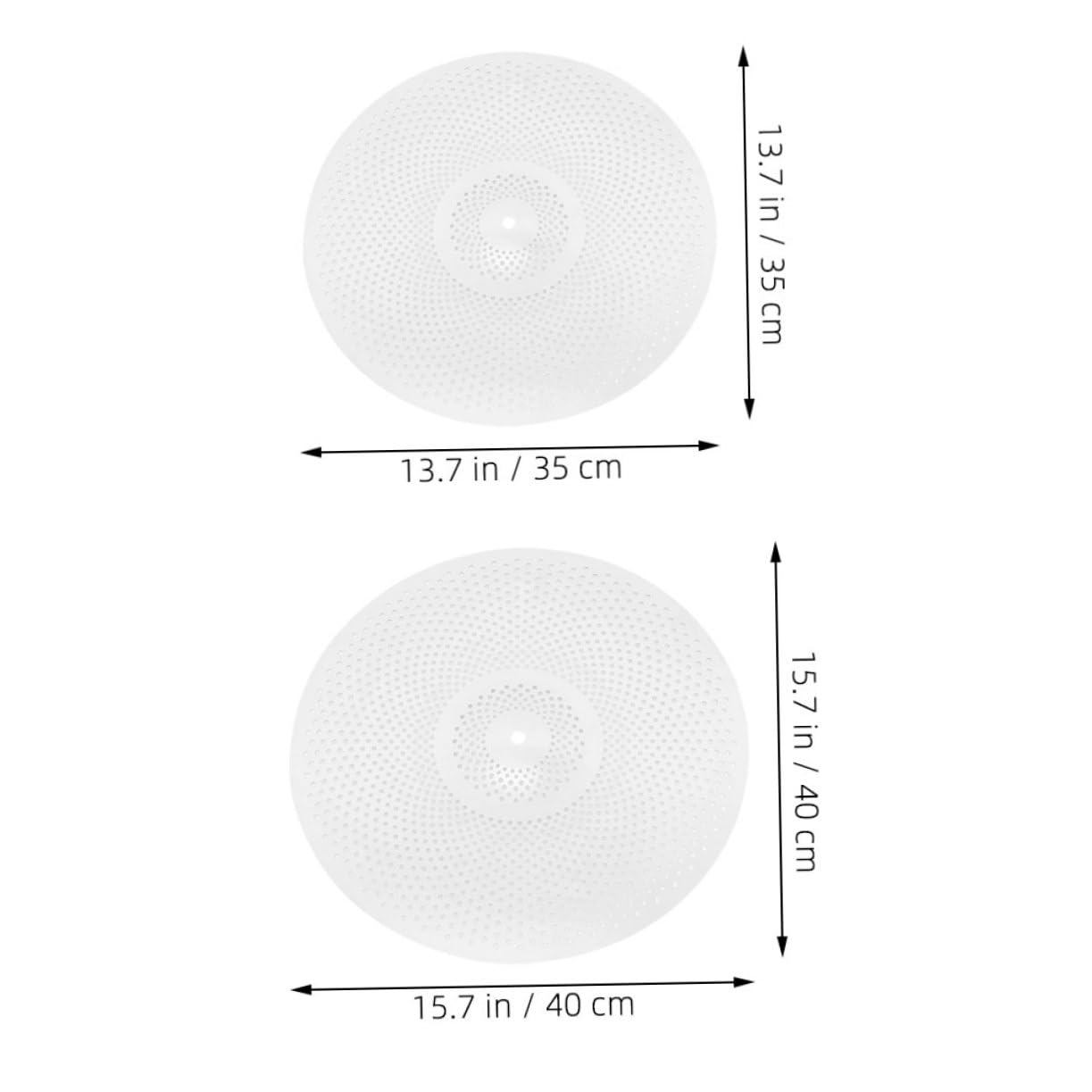 VICASKY Drum Set Replacement 2pcs Silent Cymbals 14/16in Mute Cymbal Set Easy Installation for Jazz Drum Fitting