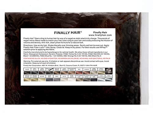 Fibras capilares de reposição Finally Hair Dark Chocolate Brown, 100 g