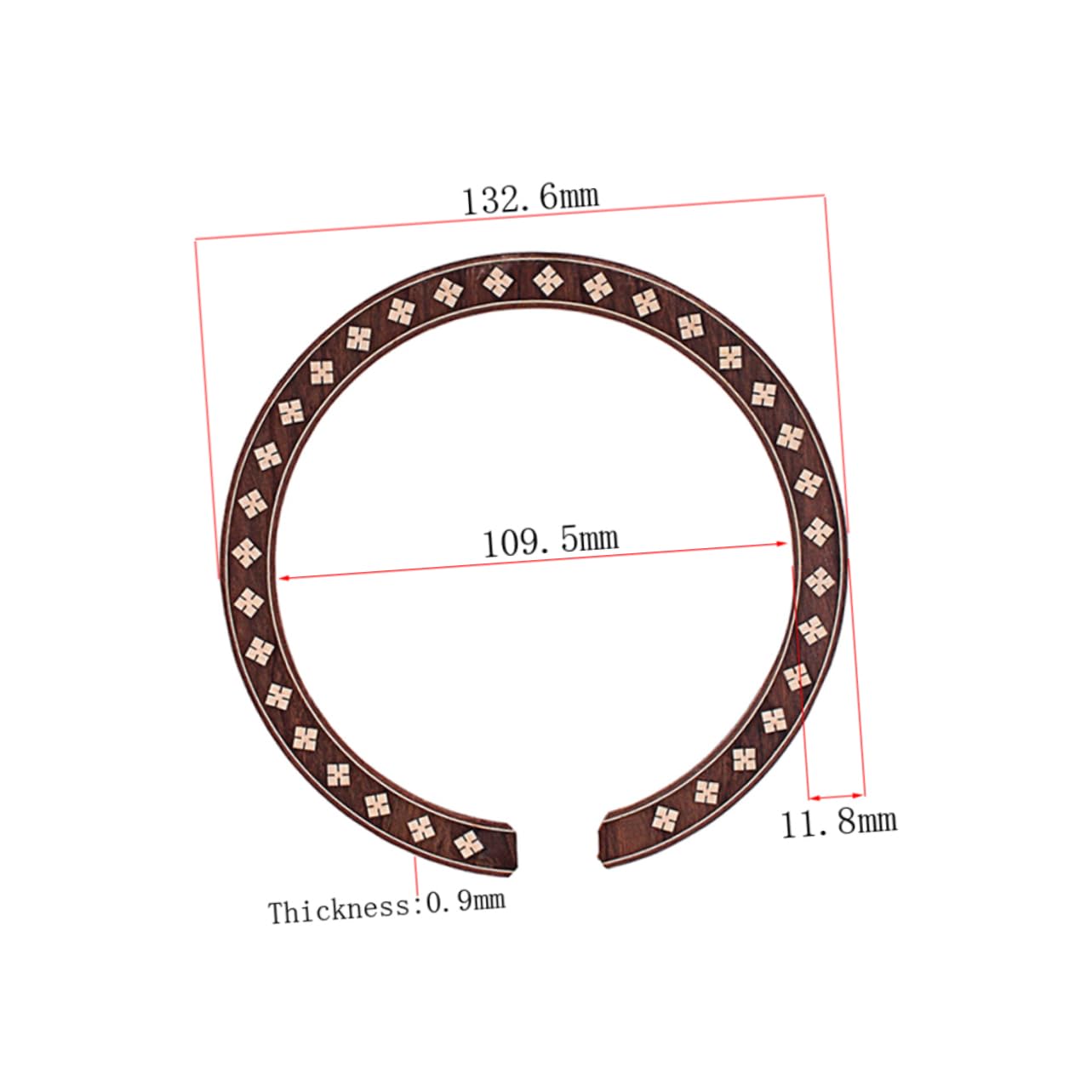 GOOHOCHY Coustic Guitar Rosette Guitar Decals Gxb06 Sound Hole Inlay Strips Decals No Damage Easy to Remove
