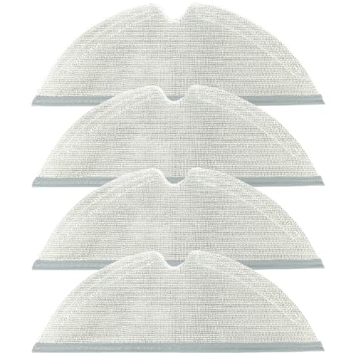 4 Pack Mop Pad Replacement Parts for Roborock Q7 Max / T8 Robot Vacuums, Microfiber Mop Cloths Set Accessories Kit Repair Spare Replace Attachments