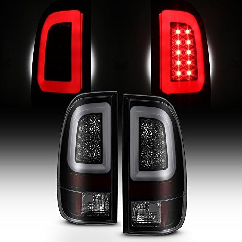 AKKON - [LED Tube For Black Smoked 1997-2003 F150 | 1999-2007 F250 F350 F450 F550 SuperDuty Tail Lights Brake Lamps Pair