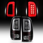 AKKON - [LED Tube] For Black Smoked 1997-2003 F150 | 1999-2007 F250 F350 F450 F550 SuperDuty Tail Lights Brake Lamps Pair