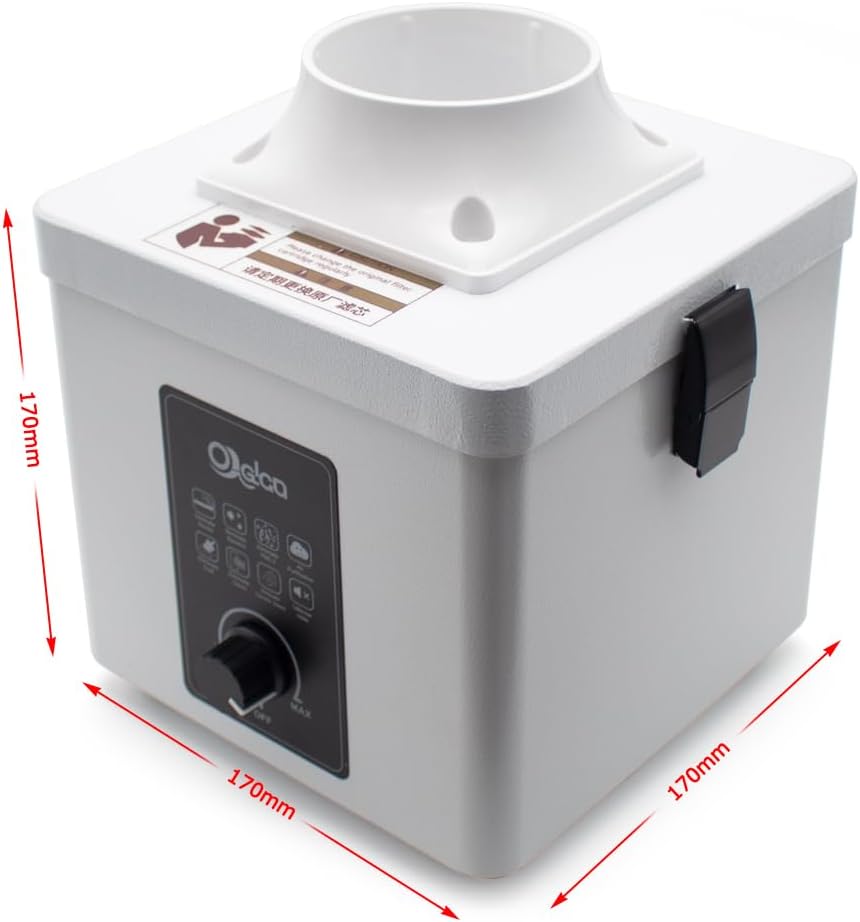 iDili Mini Desktop Solder Smoke Purifier - Fume Extractor with Iron Tip Filter, Odor and Dust Elimination for Indoor Industrial Use