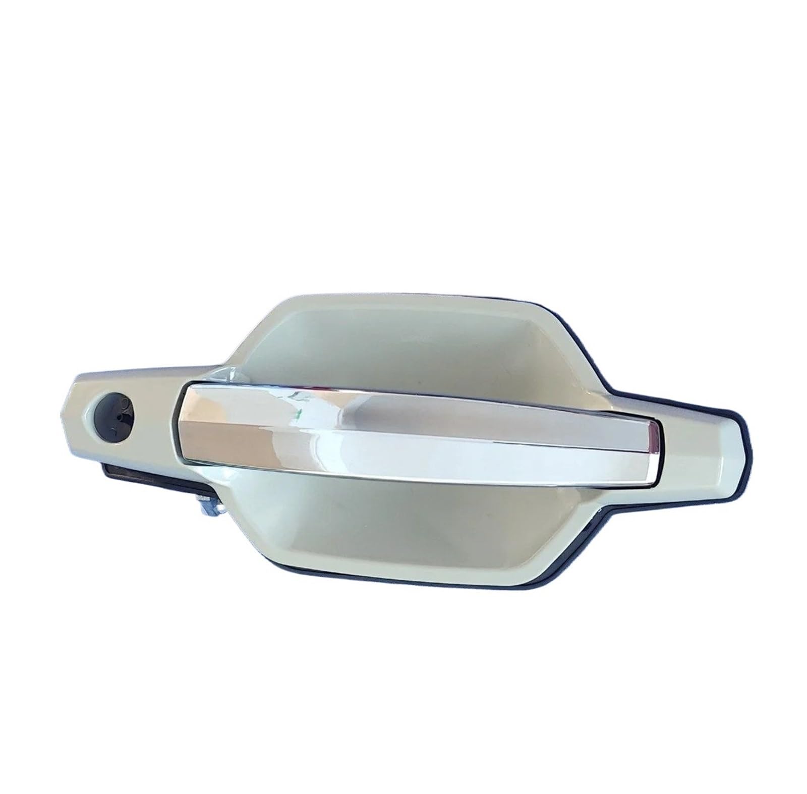 DUDUYANG Car Outside Door Handle for Hyundai for Terracan 2001-2007, Exterior Door Handle Smooth Chrome, with Hole, Front Left and Right