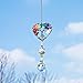 H&D HYALINE & DORA Suncatcher Window Hanging Tree of Life Heart Shaped Crystal Ball Prism Drop Pendant