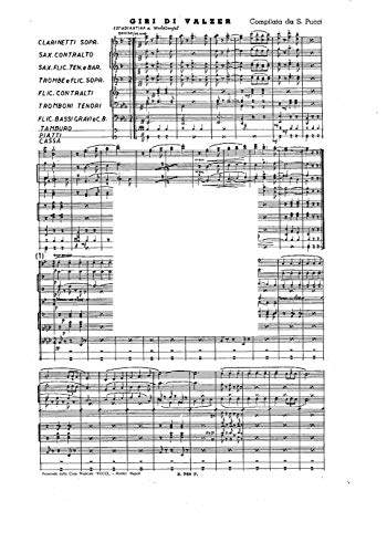  Fasc. 61 Pucci GIRI DI VALZER e varie canzoni per Banda