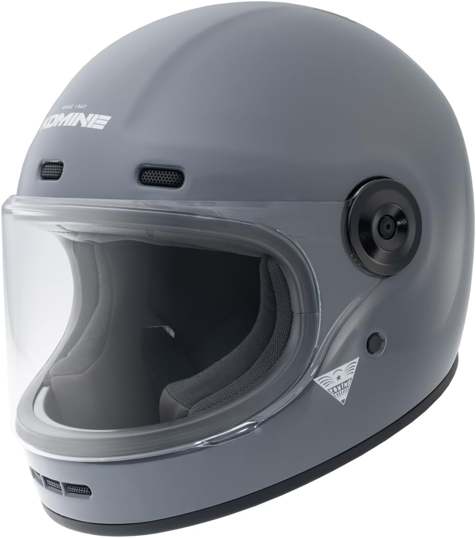 コミネ(KOMINE) バイク用HK-190 ネオレトロフルフェイスヘルメット Basalt Grey M