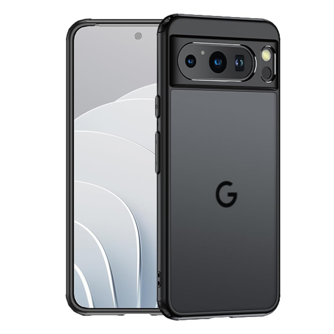 KAPAVER® for Google Pixel 8 Pro 5G Back Case[Anti-Fingerprints ][Anti-Scratch] Frosted Translucent Shockproof Slim Cover (Hazy Black) (B0C787QQQL) Amazon Price History, Amazon Price Tracker