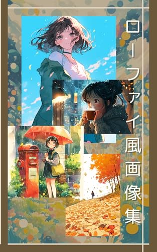 ローファイ風画像集: ローファイミュージック&チルホップファン向けのイラストレーション Illustrations for Lo-fi Music & Chillhop Fans