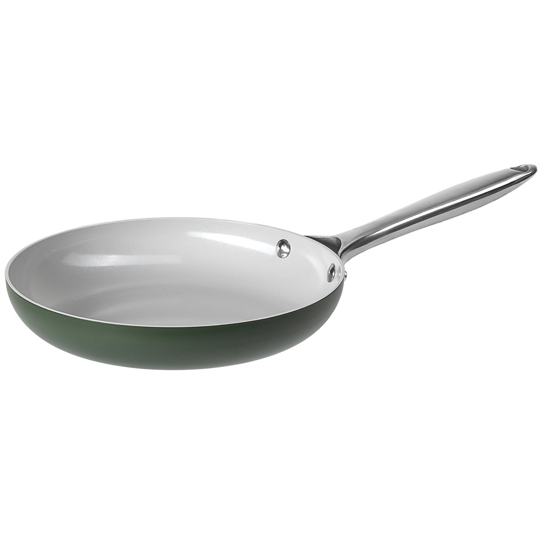 ProChef Large 28cm Ceramic Non Stick Induction Frying Pan, PFAS-Free Aluminium, Green