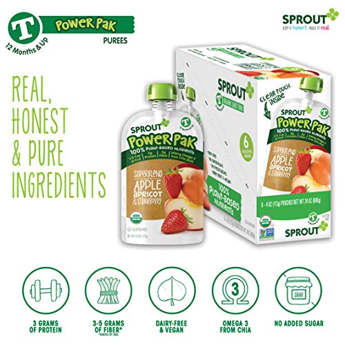 Sprout Organic Apple Apricot and Strawberry Toddler Pouches #TOP26