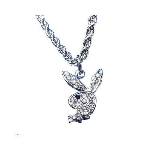 Rabbit Necklace Choker Silver Bunny Necklace Pendant Necklace For Women Surgical Steel Bunny Pendant Necklace - 1 big