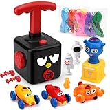 FUNWISH Balloon Launcher Car Toy Set, Balloon Powered Car for Kids 3+, Party Supplies, Blackbird