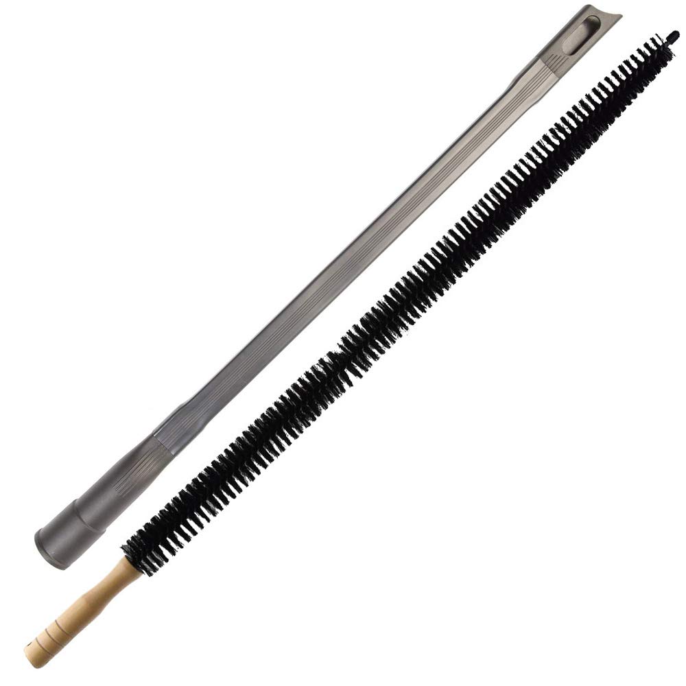 Dryer Vent Cleaner Kit -30inch Clothes Lint Trap Long Flexible Pipe Refrigerator Coil Brush and 24.4inch Flexible Crevice