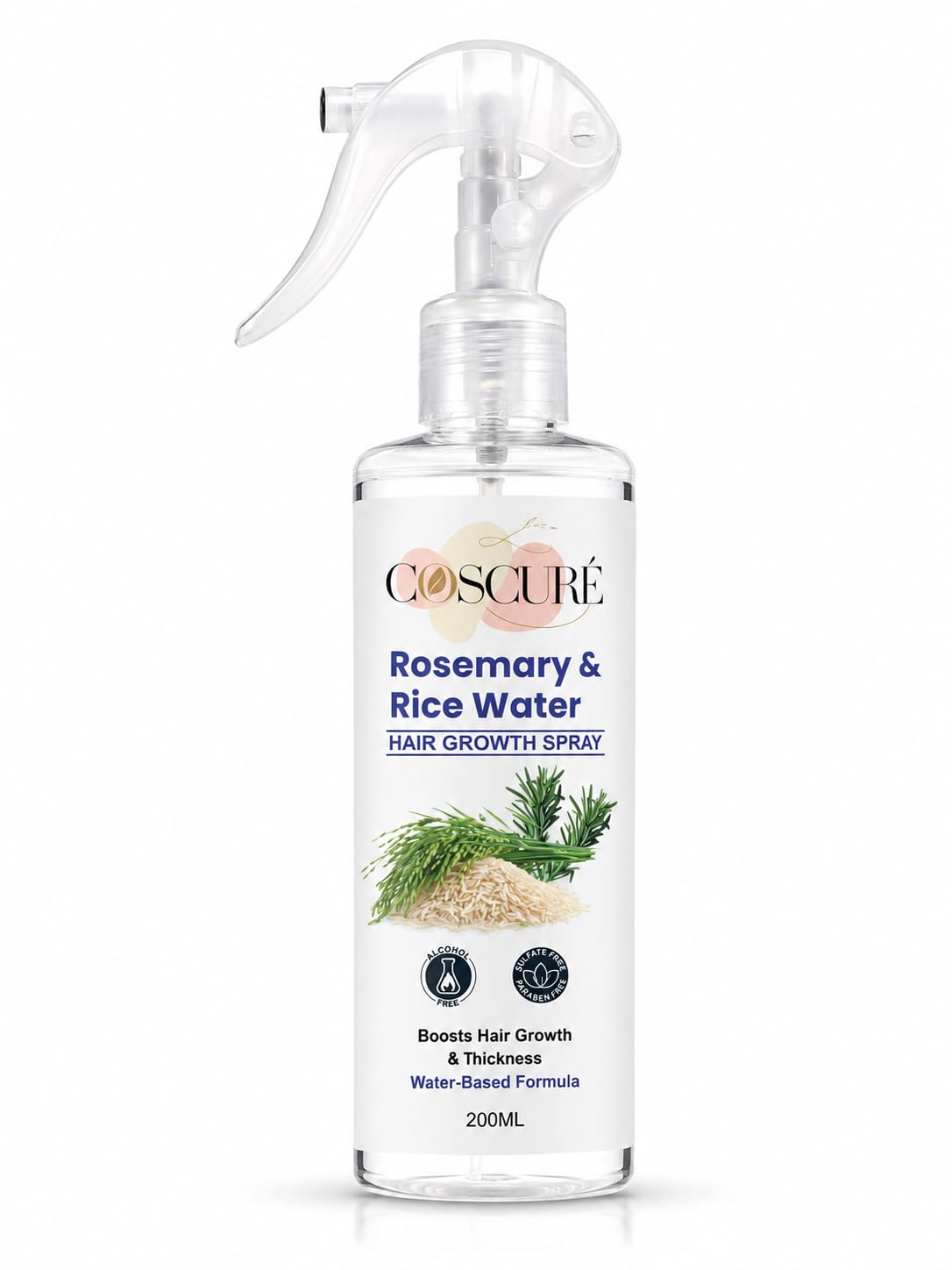 COSCURE Rosemary Rice Extract Spray 200ml | Scalp & Strand Nourishing Mist | Lightweight Formula | For All Hair Types-image-38