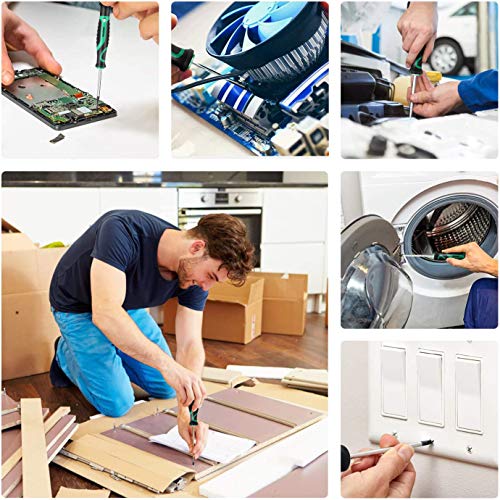 27PCS Magnetic Screwdriver Set with Magnetizer and Demagnetizer, METAKOO Screwdriver Set, Including Slotted/Phillips/Torx Precision Screwdriver and Case, Repair Tool Kit - MSS01H