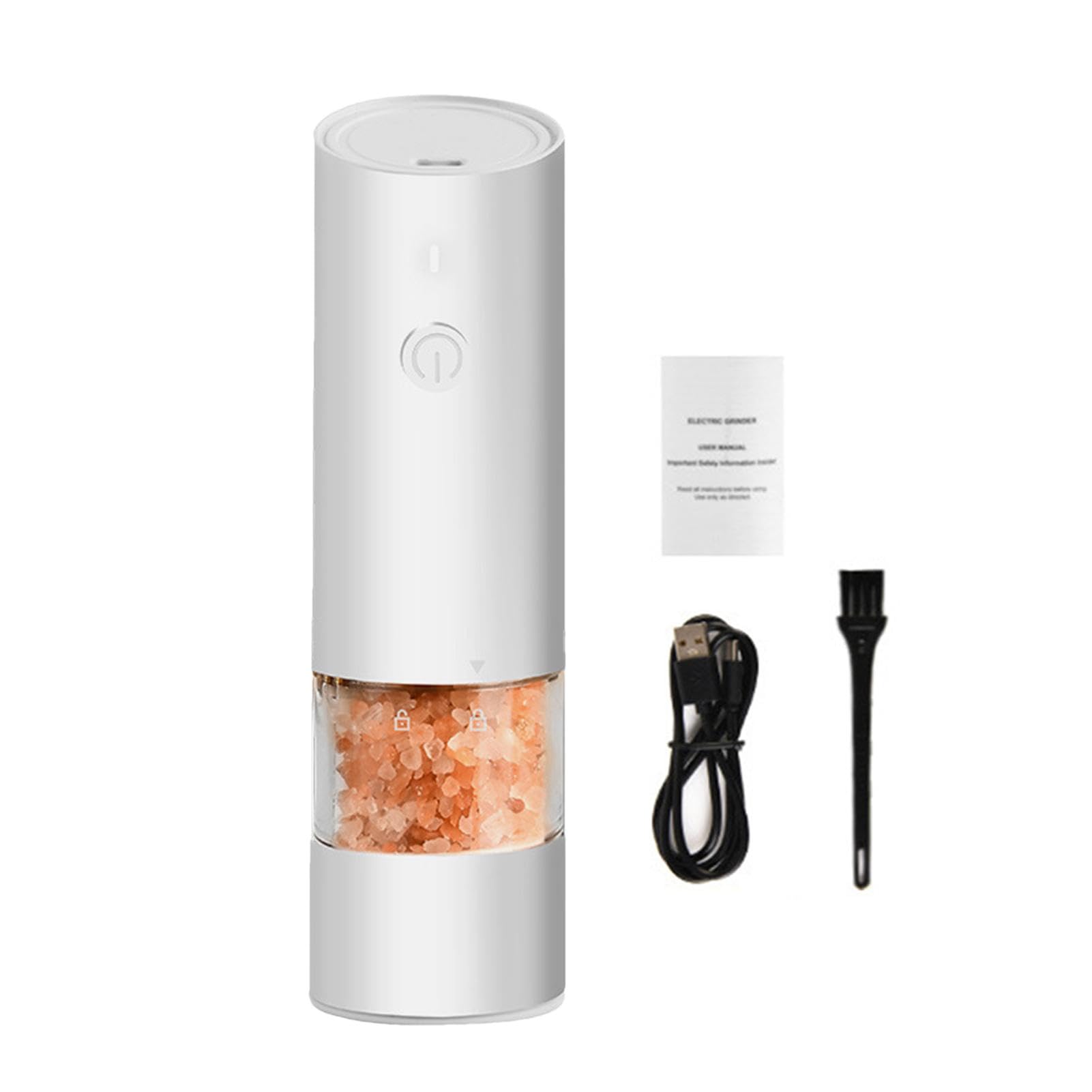 Set Macina Sale E Pepe, Silo Di Grande Capacità, Grossolanità Regolabile, Alimentato A Batteria Con Luce LED, Azionamento Con Una Sola Mano (2 Pacchi) – Acquista A Prezzi Convenienti Sul Marketplace - 2