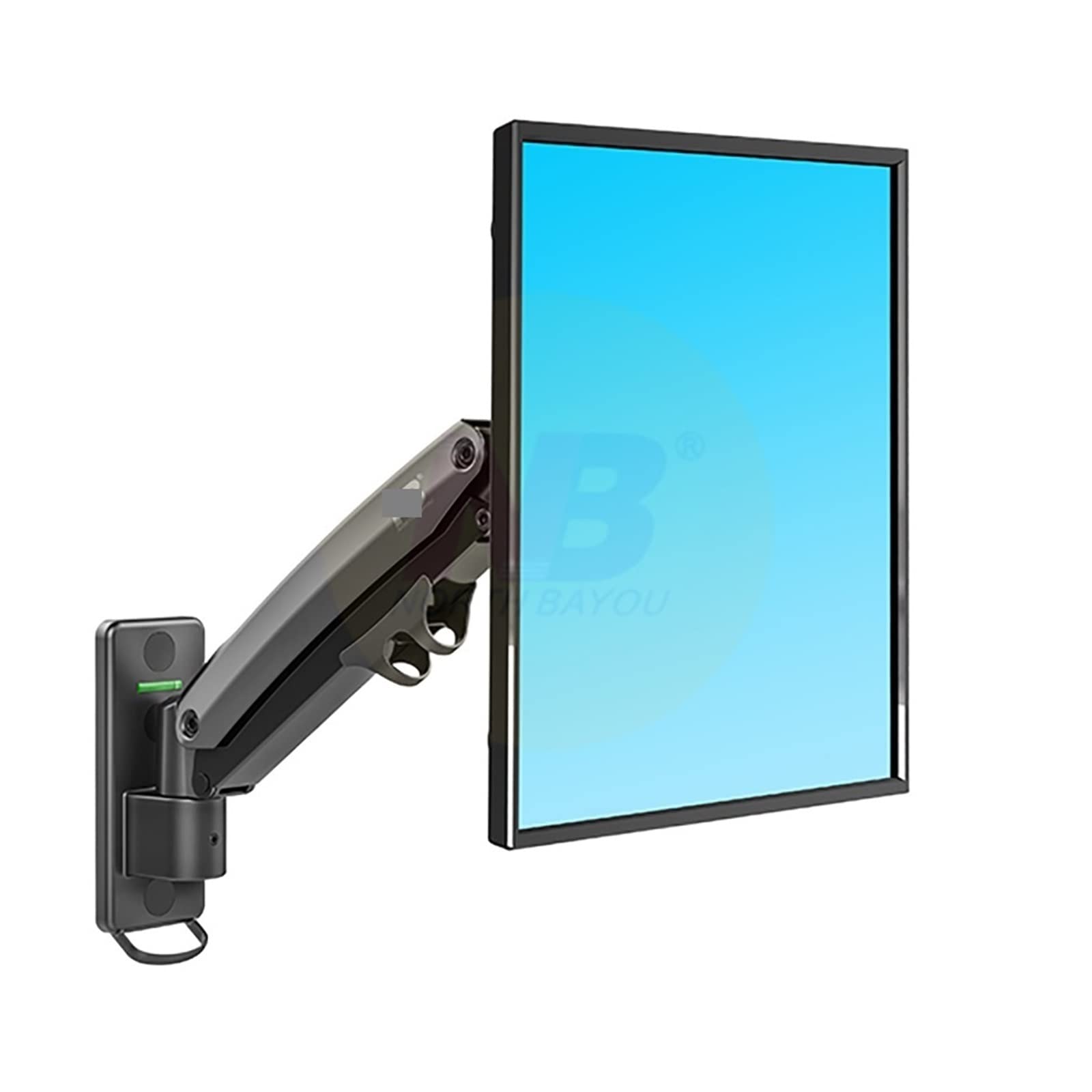 Support mural TV F425 de 24 à 35 pouces en aluminium avec bras à gaz