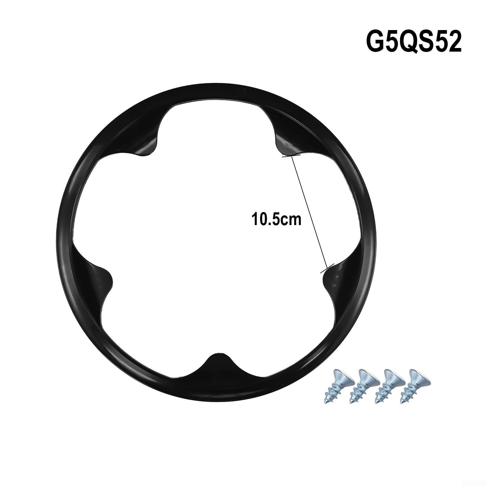 Protezione per guarnitura per bicicletta, in plastica, protegge le pedivelle dall'usura, facile da installare e pulire, si adatta alla maggior parte delle biciclette nero (G5QS52)