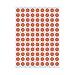 Produktbild Markierungspunkte rot 8mm selbstklebend