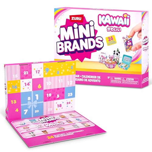 Mini Brands Kawaii Advent Calendar, Juguetes Coleccionables Seaonal para Niñas Mini Brands Kawaii Advent Calendar, Juguetes Coleccionables Seaonal para Niñas
