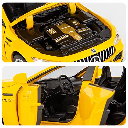 Image of Alloy Car Model Diecasts Metal Toy with Sound /Light /Pull-Back Off-Road Vehicles Car Model Collection Kids Toys Gift Multicolor Pack of 1 (AMG GT63 1:32)