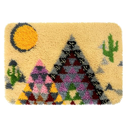 Kit de crochet à nouer triangle kingsea anti-stress canevas adulte