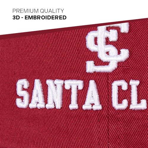 Gorra bordada ajustable roja para adulto miniatura 3