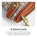 COACH Mini Signature Jacquard Swinger 20, Cocoa Burnished Amb