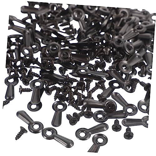 Image of NUOBESTY 160pcs Picture Frame Turn Buttons with Screws Frame Hardware for Hanging Photos Art and Posters Backing Clips for Wall Decor and Crafts