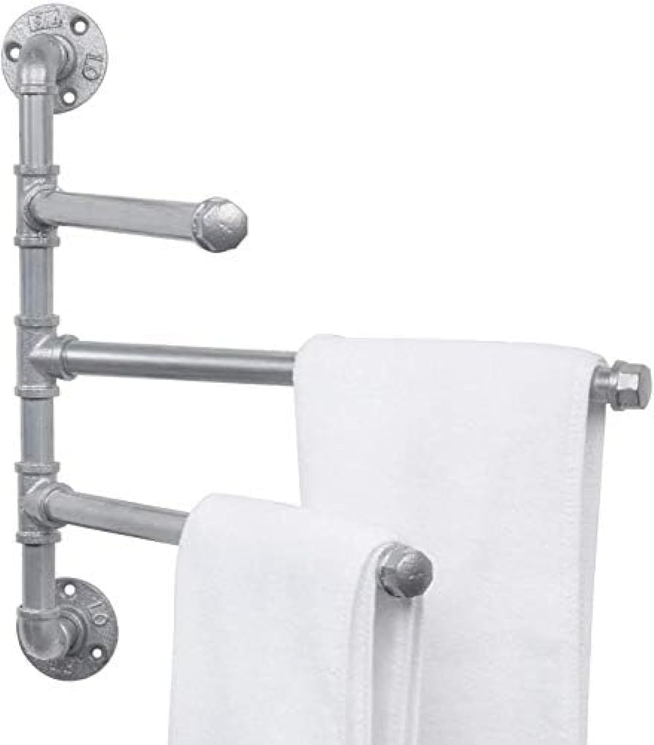 Porte-serviettes pivotant pour éviter les serviettes humides et le désordre