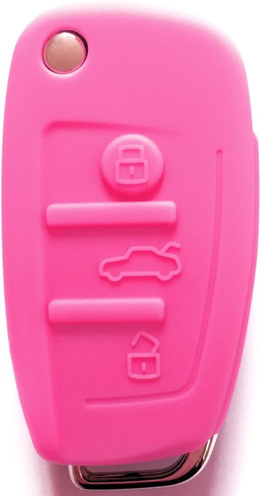 DARK PINK Flip Key Cover for AUDI by First Midwest