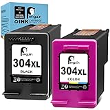 Penguin Remanufacturées Cartouches d'encre Remplacement pour HP 304 304XL (1 Noir, 1 Couleur, 2-Pack) pour Envy 5010 5020 5030 5032 Deskjet 2620 2622 2630 2632 2633 2634 3720 3730 3733 3735 3750 3760
