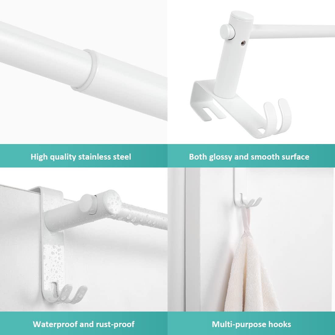 Porte Serviette Rétractable Pour Radiateur - Support Murale Salle De Bain | Séchage Serviettes Multifonction