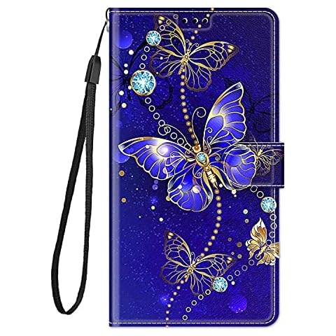 Dfjhure Leather Flip Wallet Case for Oppo A16 Cover
