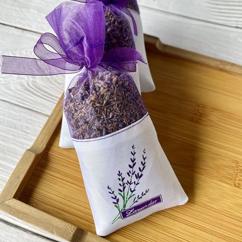 20 bolsas vacías de sachets de lavanda para cajones miniatura 3