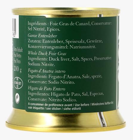 Foie Gras de Pato Entero Natural Georges Bruck 200 g Lata miniatura 5